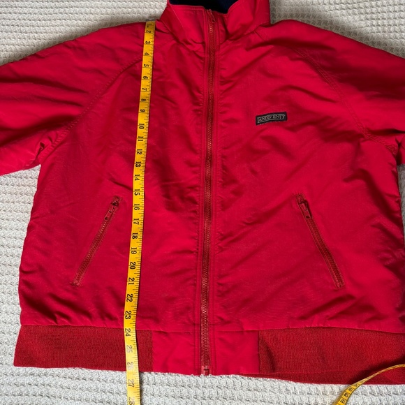 Vintage Lands End Squall Jacket Womens Large Petite Red Winter Coat 90s Gorpcore - Picture 10 of 10